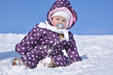 baby in winter