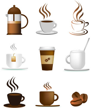 coffee illustration set