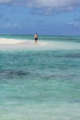 Mauritius Strand Spaziergang