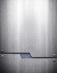 Crédence de cuisine en verre imprimé Métal arrière-plan du modèle en métal