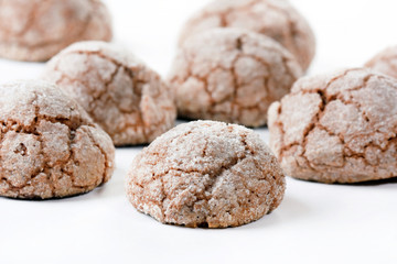 Homemade dark chocolate cookies.