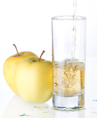 fresh apple juice..