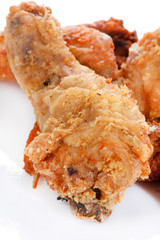 Roasted chicken legs.