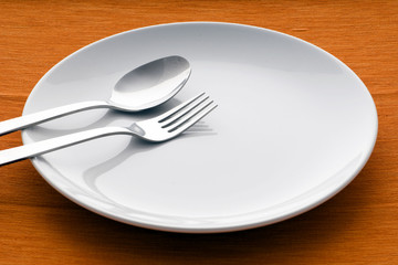 closeup of a place setting with dinner-plate