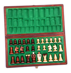 Naklejka premium box with a chess