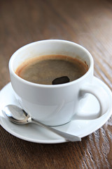 Cup of coffee.