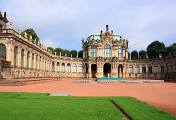 Zwinger Palace detail in Dresden, Sachsen, Germany