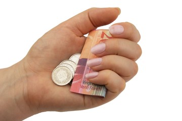 Geld festhalten und sparen