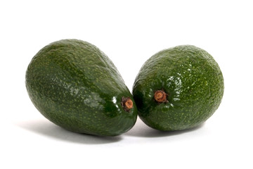 two avocados