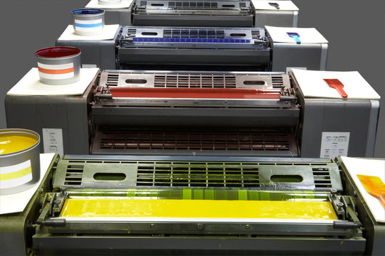 four colour printing press