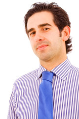 portrait of young business man, isolated on white