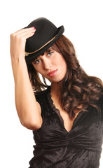 Fototapeta na wymiar woman in a hat