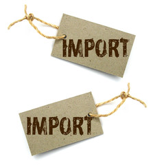 Etiquettes Import