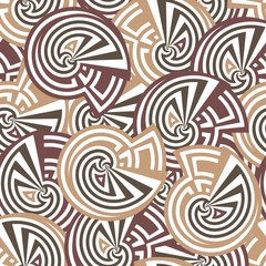 Seamless vector texture with abstract elements