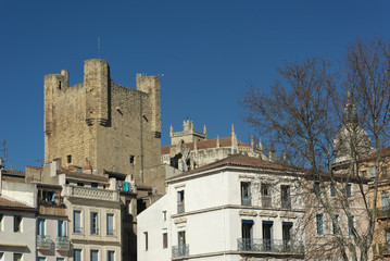 Fototapeta na wymiar Narbonne - Widok pałacu