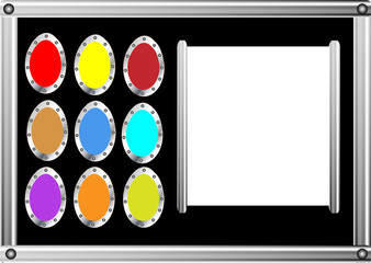 A set of abstract Easter eggs