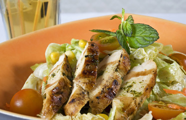 Chicken salad in bowl