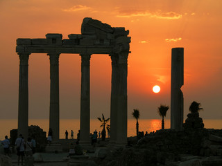 Naklejka premium Temple of Apollo, Side, Turkey
