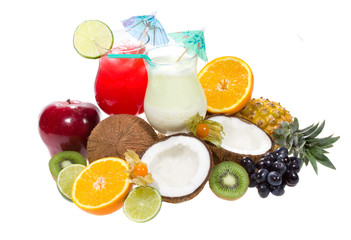 cocktails with fruits