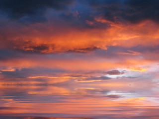 Naklejka premium Sunset