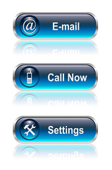 Web button, icon set