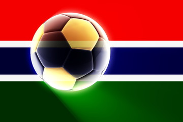 Flag of Gambia soccer