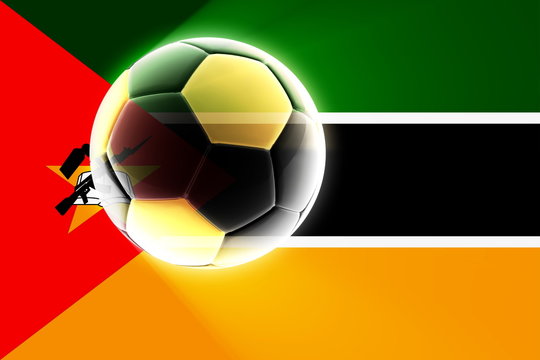 Flag of Mozambique soccer