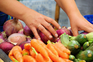 Gemüsemarkt - market stall for vegetable 03