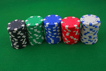 stacks of chips
