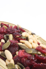Pine nut, pumpkin seeds and Cranberry