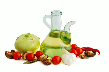 Olive oil and vegetables