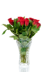 Bouquet of rose in the vase
