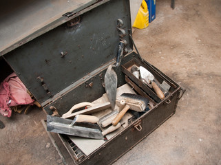 chest of builder tools