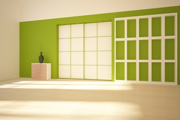 bright green interior