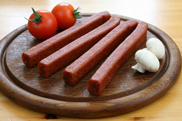 Jause mit Landjäger