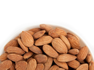 close-up bowl almonds