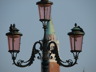 Fototapeta na wymiar Venice - lanterns at St. Mark's Square