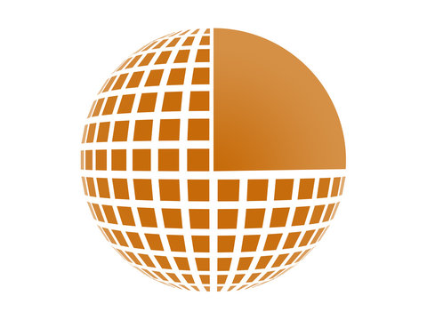 Spherical Quads - Orange Logo