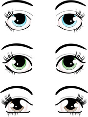 eyes design set