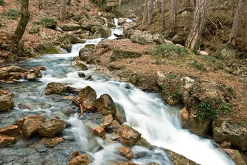 rushing mountain river