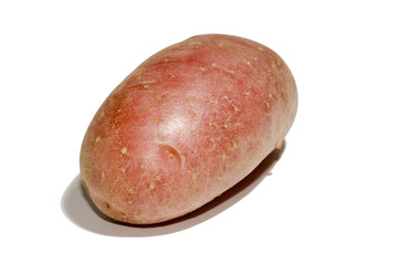 pomme de terre sur fond blanc