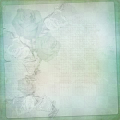 Abstract  floral background with bunch of flower and frame