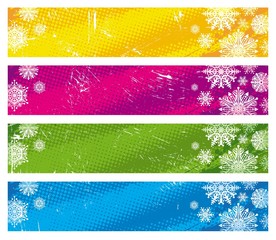 Snowy banners