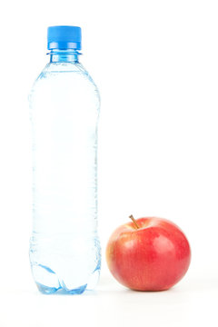 water and apple