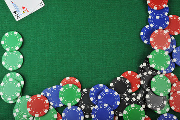 chips for gamblings and cards