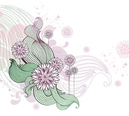 Hand-draw floral illustration