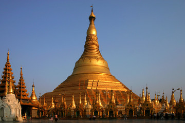 Shwedagon Pagode - obrazy, fototapety, plakaty