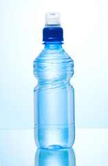 Water bottle against the background