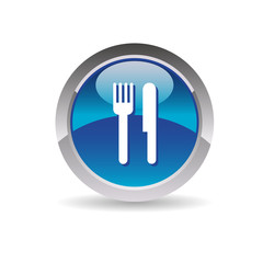 Picto restaurant, fourchette, couteau