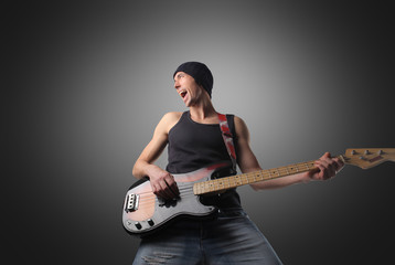 Bass player